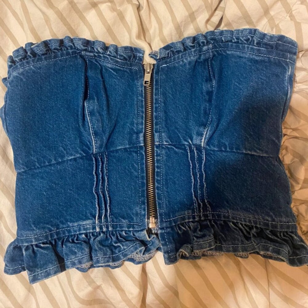 Denim top